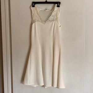 White skater dress
